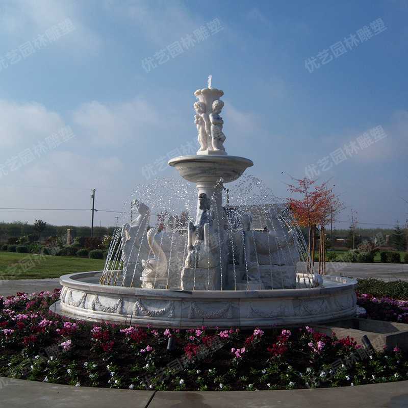 歐式石雕噴泉，石雕景觀噴泉